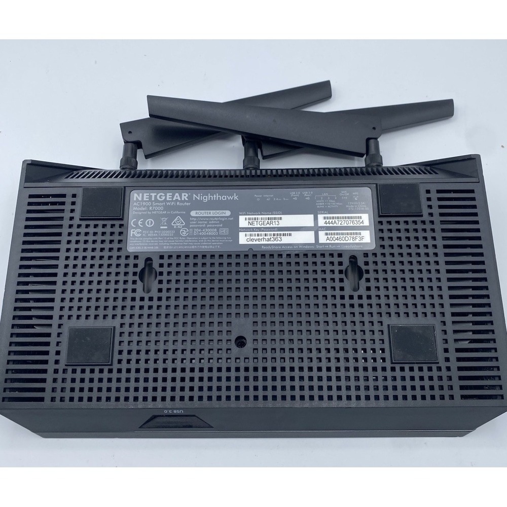 NETGEAR Nighthawk R7000 AC1900 Smart Wi-Fi Wireless Router -‎ Unit Only - Picture 4 of 7